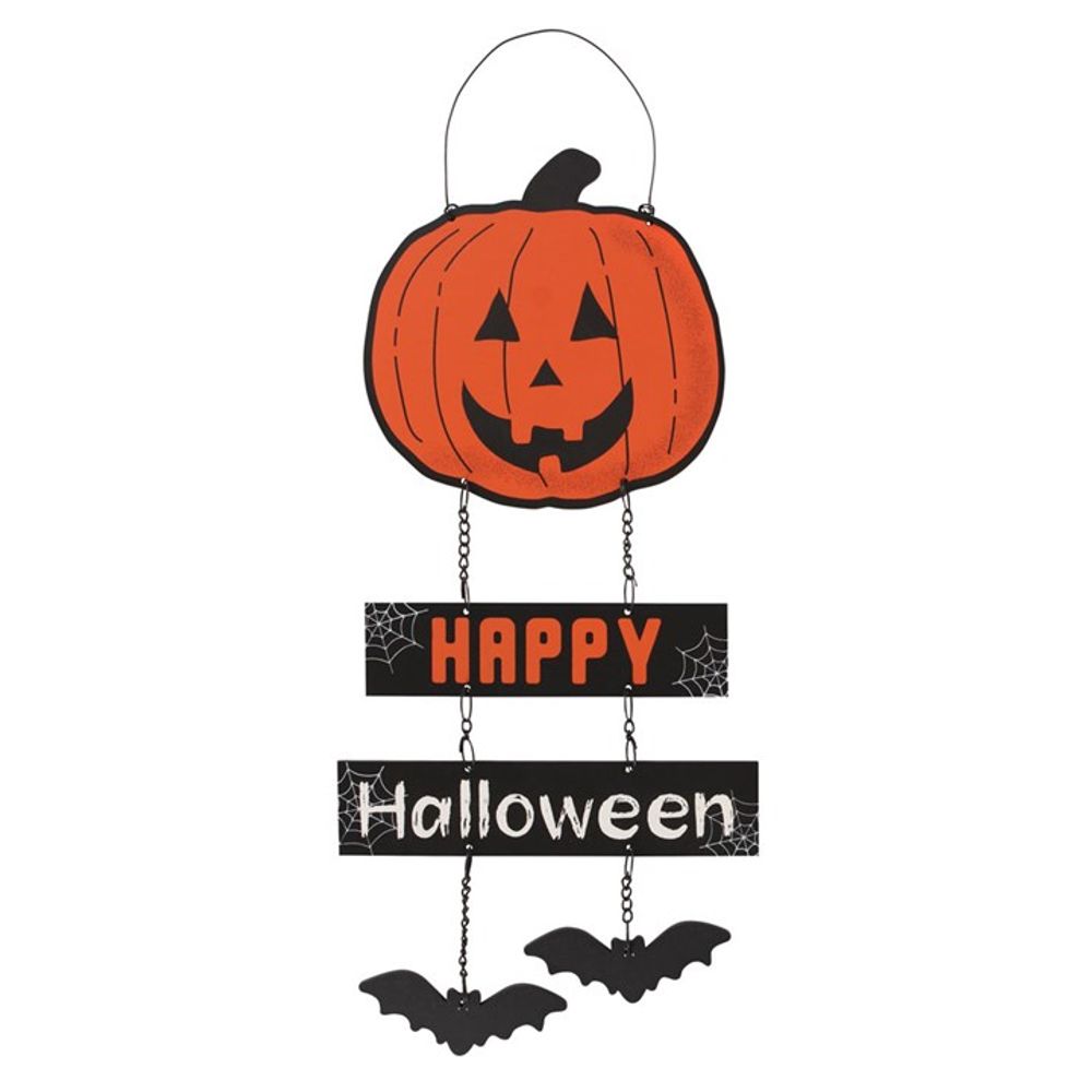 Happy Halloween Pumpkin Chain Sign - ScentiMelti  Happy Halloween Pumpkin Chain Sign