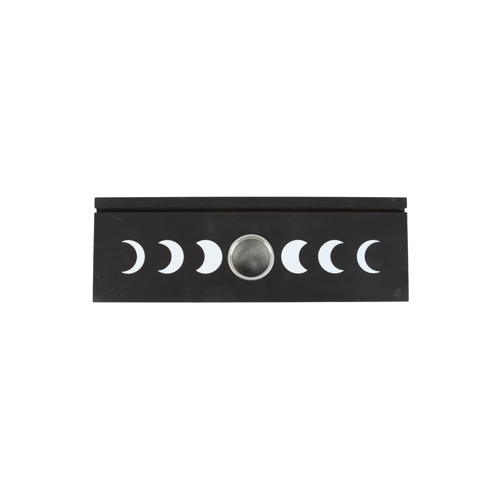 Black Moon Phase Tarot Card Stand Tealight Holder - ScentiMelti Home Fragrance, Beauty & Gifts UK