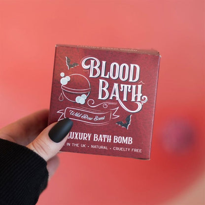 Blood Bath Wild Rose Bath Bomb - ScentiMelti  Blood Bath Wild Rose Bath Bomb