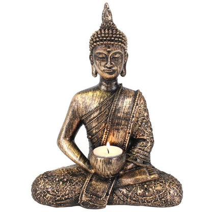 Sitting Thai Buddha Tealight Holder - ScentiMelti  Sitting Thai Buddha Tealight Holder