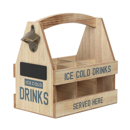 Personalised Wooden Beer Caddy - ScentiMelti Home Fragrance, Beauty & Gifts UK