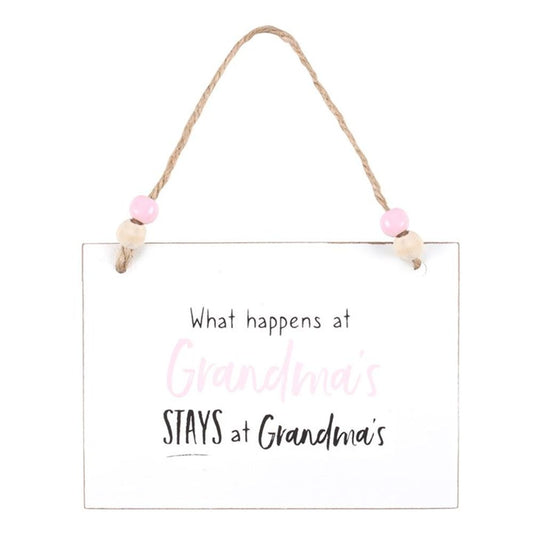 What Happens at Grandma's Hanging Sign - ScentiMelti  What Happens at Grandma's Hanging Sign