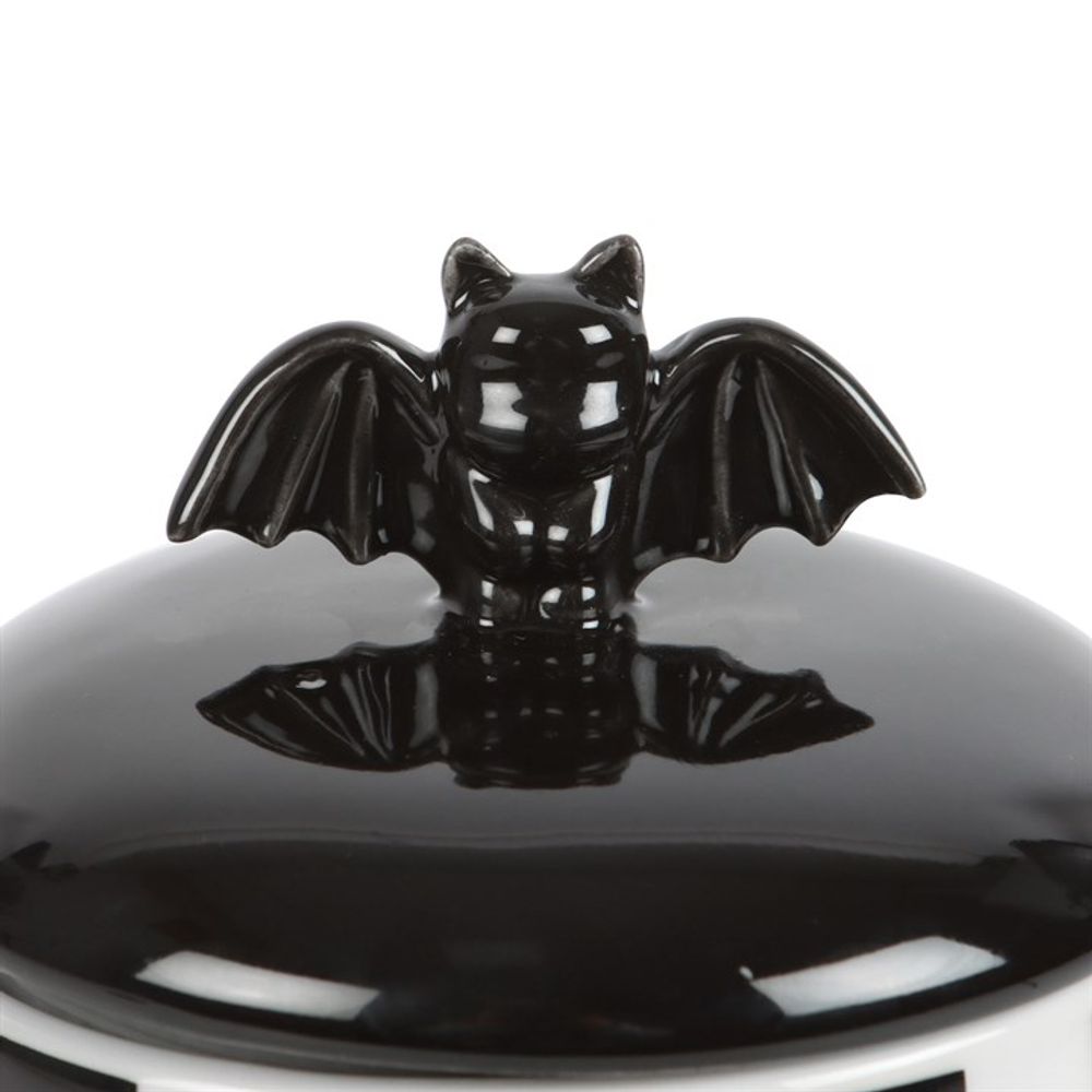 Striped Bat Storage Jar - ScentiMelti Home Fragrance, Beauty & Gifts UK