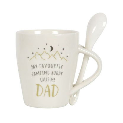 Dad Camping Buddy Mug and Spoon Set - ScentiMelti  Dad Camping Buddy Mug and Spoon Set