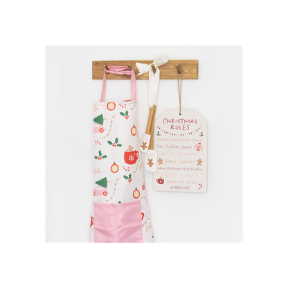 Sugarplum Fun Christmas Print Apron - ScentiMelti  Sugarplum Fun Christmas Print Apron