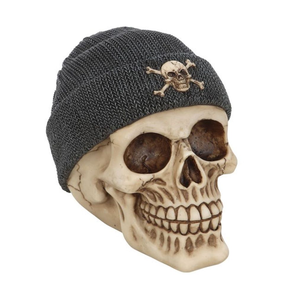 Skull Ornament with Beanie - ScentiMelti Home Fragrance, Beauty & Gifts UK