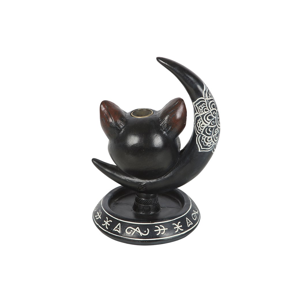 Black Cat Moon Backflow Incense Burner - ScentiMelti Home Fragrance, Beauty & Gifts UK