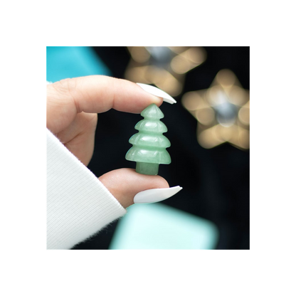 Green Aventurine Crystal Christmas Tree in a Bag - ScentiMelti  Green Aventurine Crystal Christmas Tree in a Bag