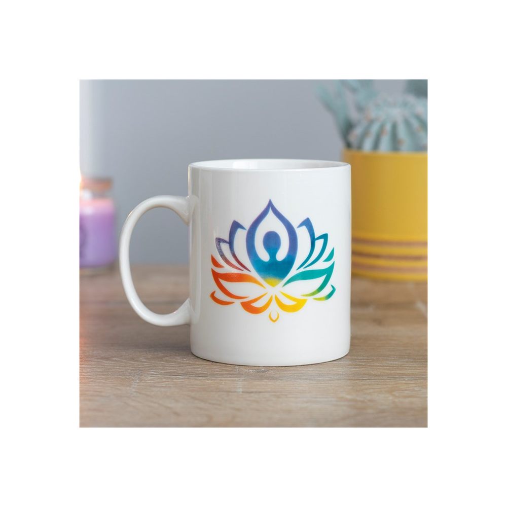 The Yoga Lotus Mug - ScentiMelti Home Fragrance, Beauty & Gifts UK