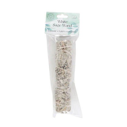 15cm Medium White Sage Smudge Stick Wand - ScentiMelti  15cm Medium White Sage Smudge Stick Wand