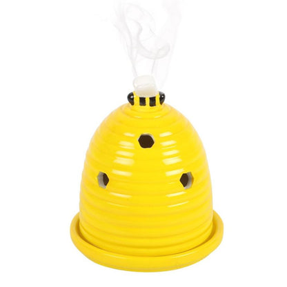 Yellow Beehive Incense Cone Holder - ScentiMelti  Yellow Beehive Incense Cone Holder