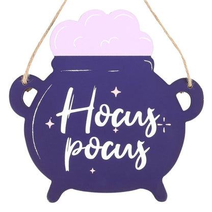 Hocus Pocus Cauldron Shaped Hanging Sign - ScentiMelti  Hocus Pocus Cauldron Shaped Hanging Sign