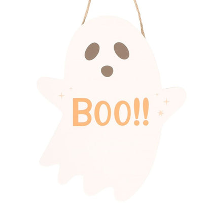 20cm Ghost Shaped Hanging Sign - ScentiMelti  20cm Ghost Shaped Hanging Sign