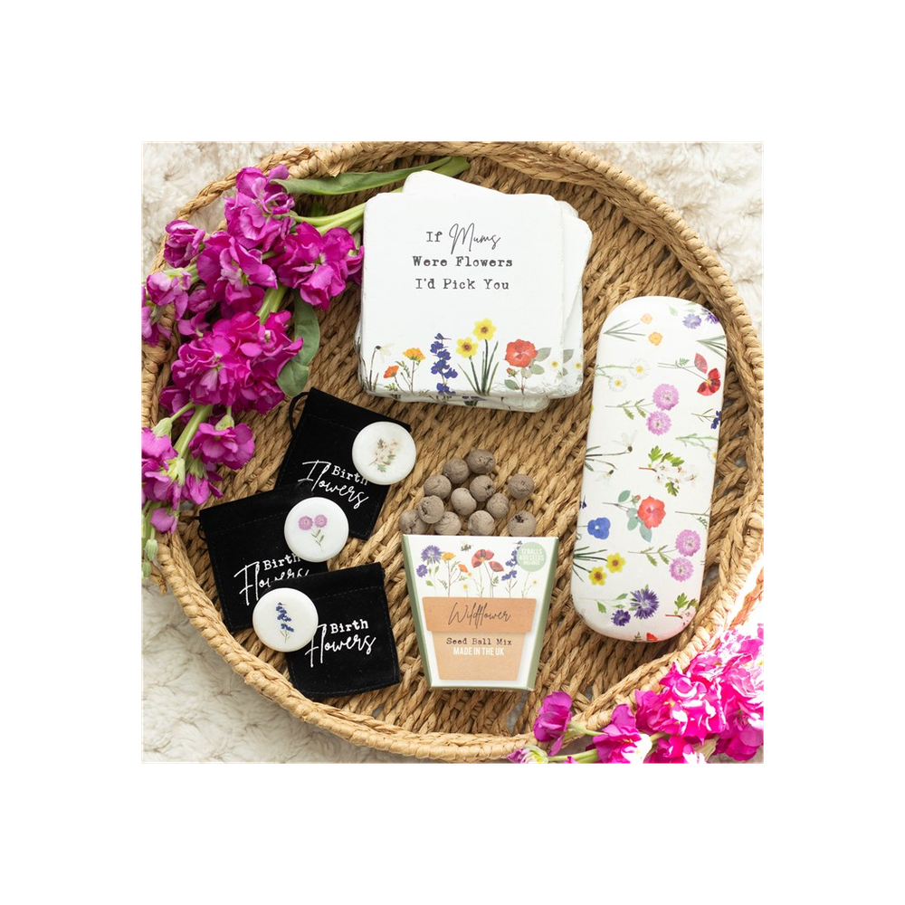 Set of 24 Wildflower Coasters - ScentiMelti Home Fragrance, Beauty & Gifts UK