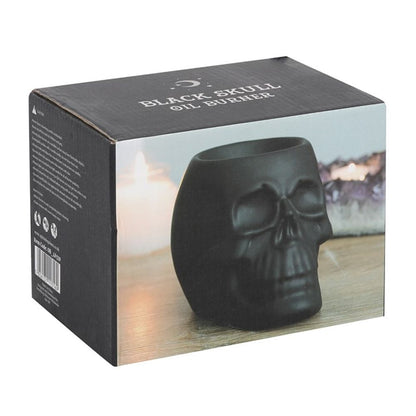 Black Skull Oil Burner - ScentiMelti  Black Skull Oil Burner