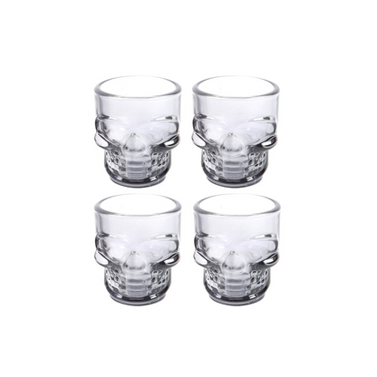 Set of 4 Skull Shot Glasses - ScentiMelti Home Fragrance, Beauty & Gifts UK