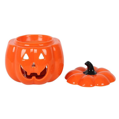 Orange Jack-O-Lantern Oil Burner - ScentiMelti  Orange Jack-O-Lantern Oil Burner