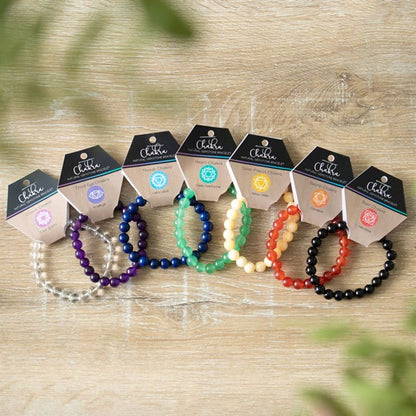 Crown Chakra Clear Quartz Gemstone Bracelet - ScentiMelti  Crown Chakra Clear Quartz Gemstone Bracelet