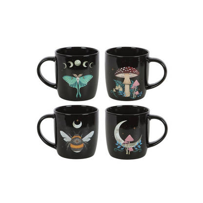 Set of 4 Dark Forest Mugs - ScentiMelti Home Fragrance, Beauty & Gifts UK