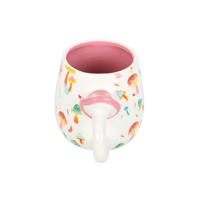 Funky Fungi Print Mug with Mushroom Handle - ScentiMelti Home Fragrance, Beauty & Gifts UK