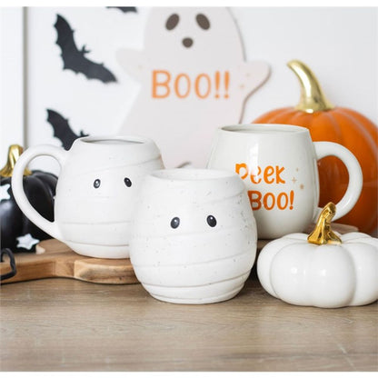 Peekaboo Ghost Rounded Mug - ScentiMelti Home Fragrance, Beauty & Gifts UK