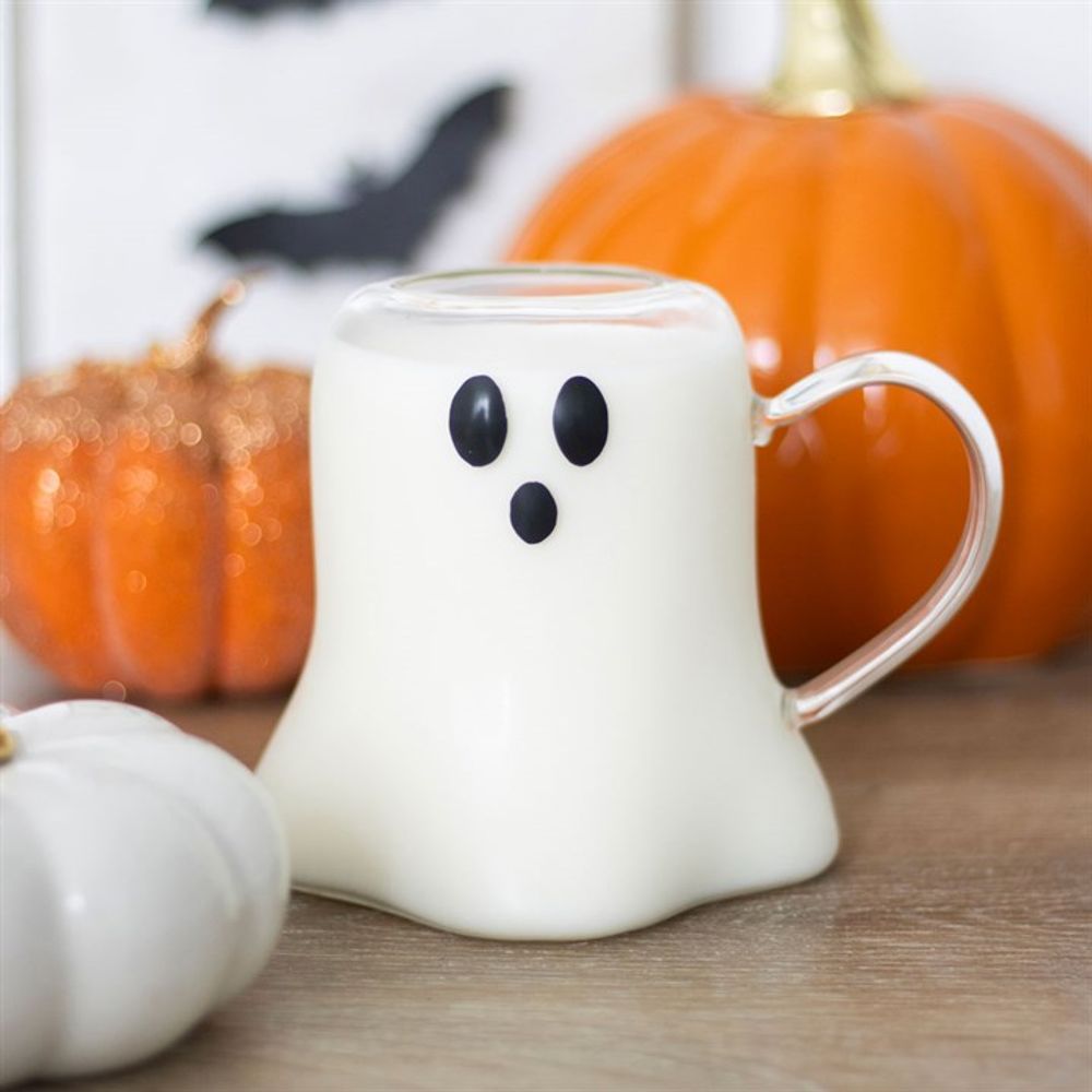 Ghost Shaped Glass Mug - ScentiMelti  Ghost Shaped Glass Mug