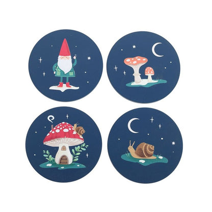 Gnome Sweet Gnome Coaster Set - ScentiMelti  Gnome Sweet Gnome Coaster Set