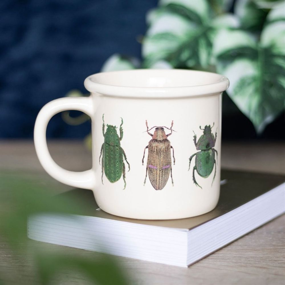 Off White Beetle Mug - ScentiMelti  Off White Beetle Mug