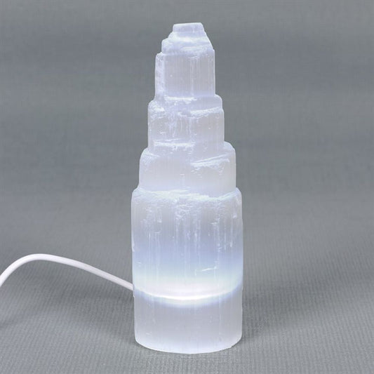 LED Selenite Mountain Lamp - ScentiMelti  LED Selenite Mountain Lamp