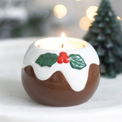 Christmas Pudding Tealight Candle Holder - ScentiMelti  Christmas Pudding Tealight Candle Holder