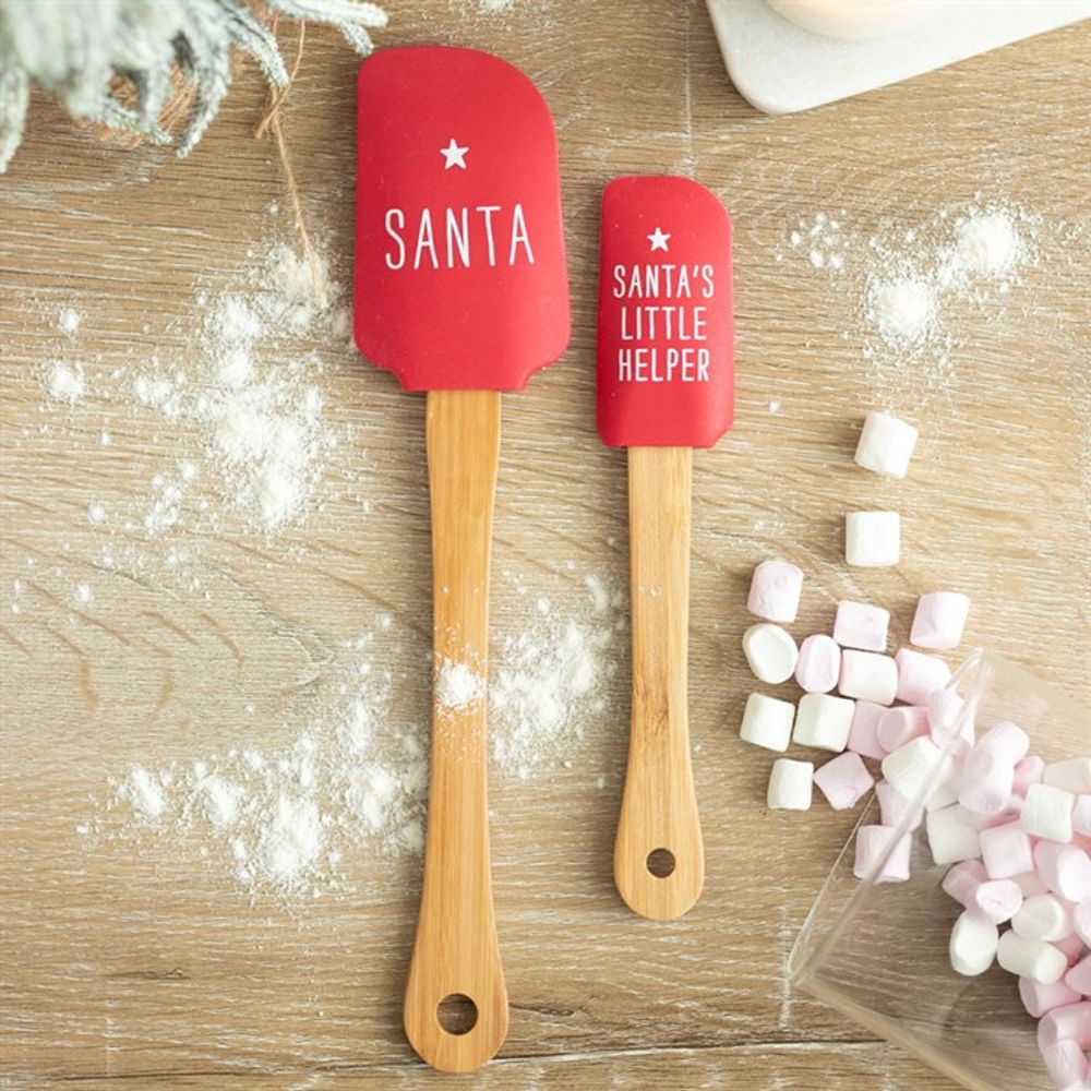 Santa's Helper Silicone Spatula Set - ScentiMelti  Santa's Helper Silicone Spatula Set