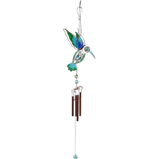 Blue/Green Hummingbird Windchime - ScentiMelti  Blue/Green Hummingbird Windchime