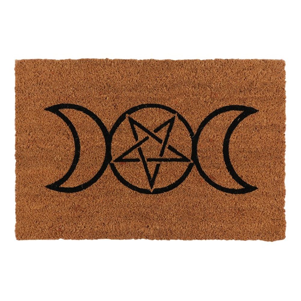 Natural Triple Moon Door Mat - ScentiMelti  Natural Triple Moon Door Mat