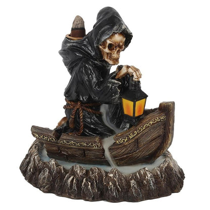 Grim Reaper Boat Backflow Incense Burner - ScentiMelti  Grim Reaper Boat Backflow Incense Burner