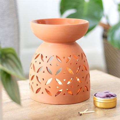 Giant Terracotta Oil Burner - ScentiMelti  Giant Terracotta Oil Burner