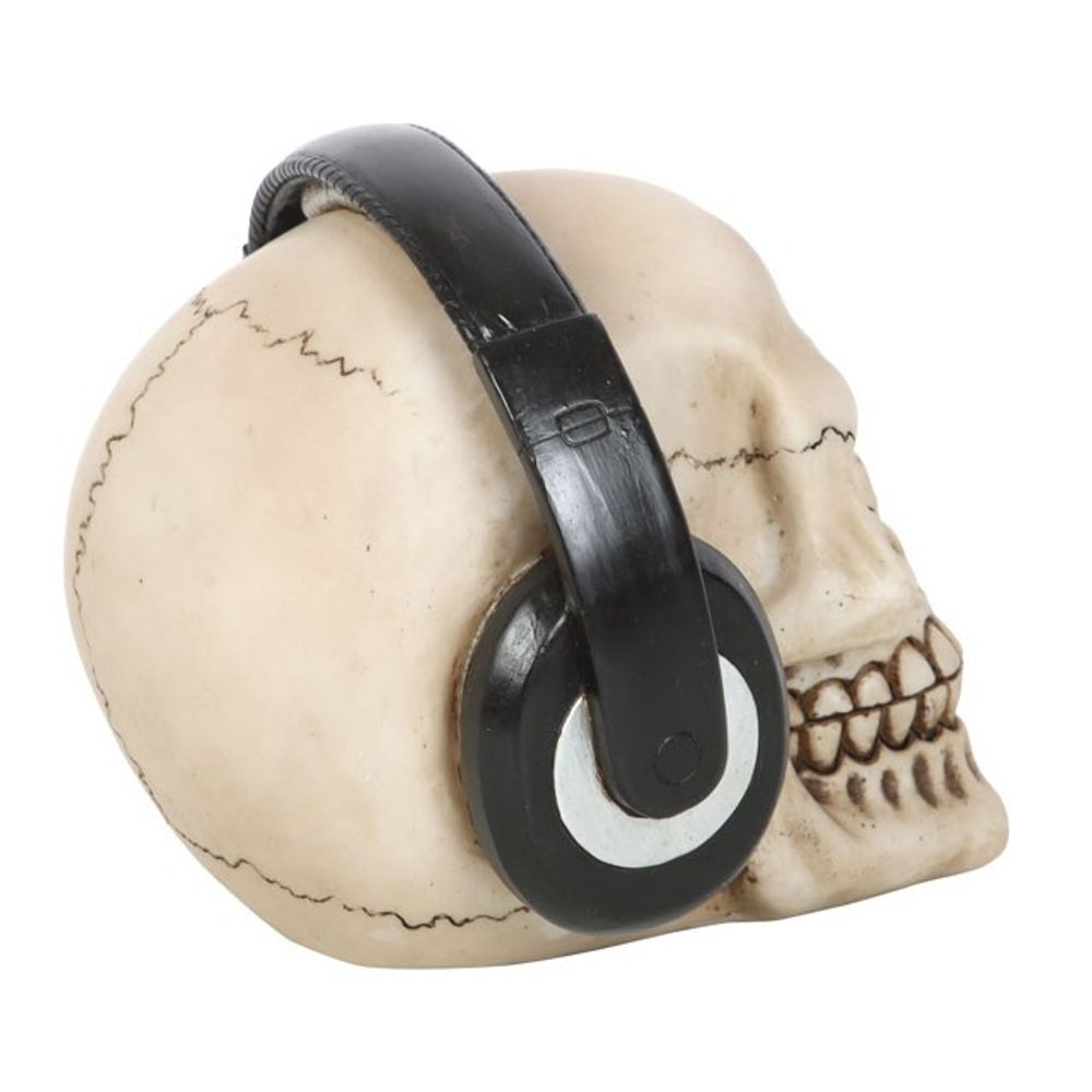 Skull Ornament with Headphones - ScentiMelti Home Fragrance, Beauty & Gifts UK