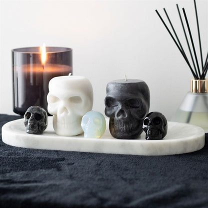 Set of 12 Opium & White Sage Skull Candles in Display - ScentiMelti  Set of 12 Opium & White Sage Skull Candles in Display