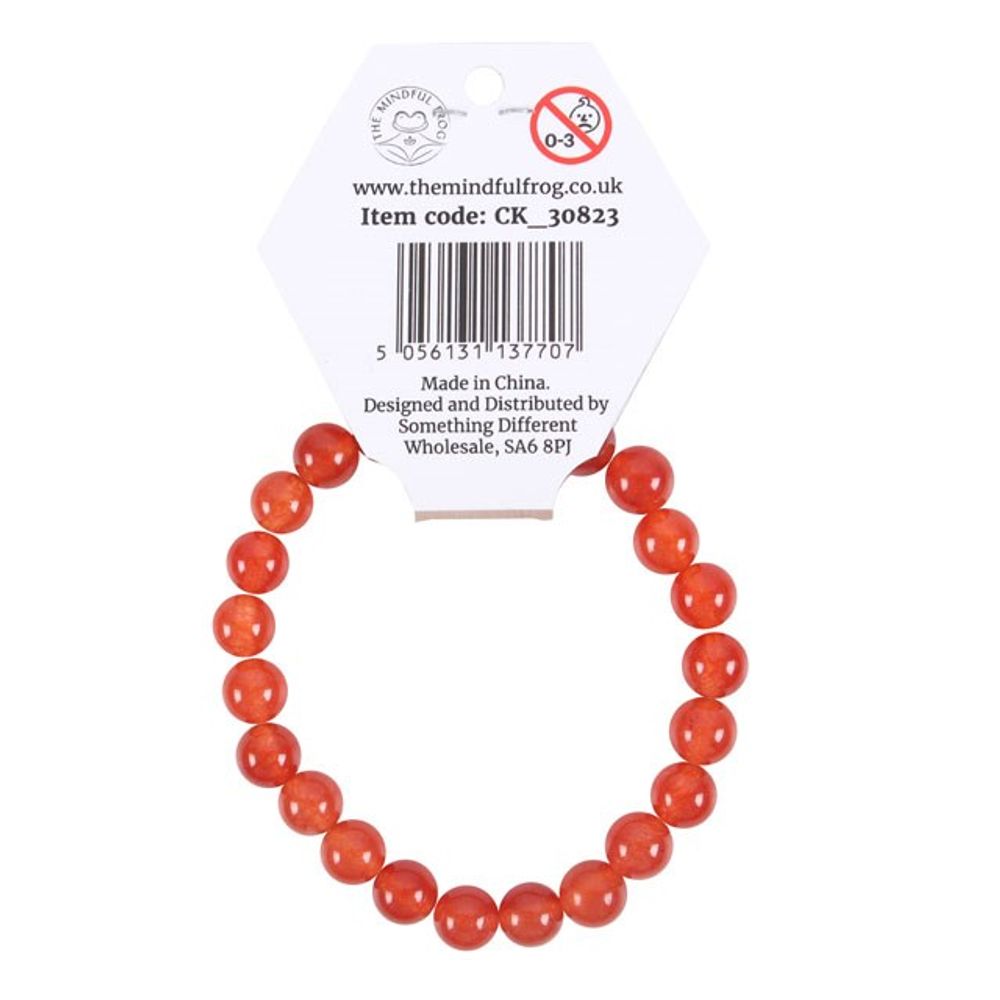 Sacral Chakra Carnelian Gemstone Bracelet - ScentiMelti  Sacral Chakra Carnelian Gemstone Bracelet