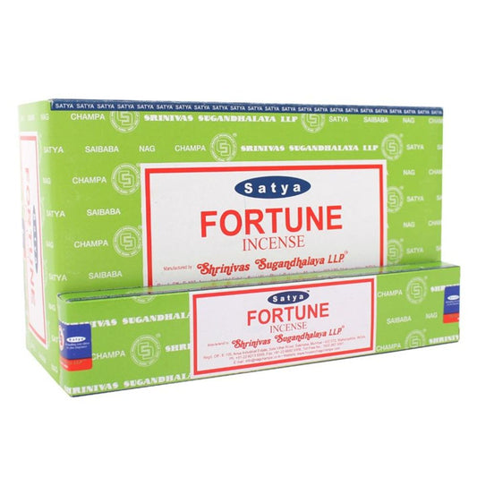 12 Packs of Fortune Incense Sticks by Satya - ScentiMelti  12 Packs of Fortune Incense Sticks by Satya