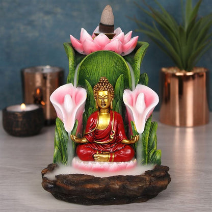 Colourful Buddha Backflow Incense Burner - ScentiMelti  Colourful Buddha Backflow Incense Burner