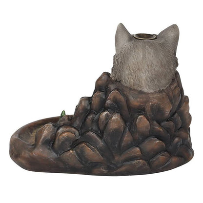 Grey Wolf Cliff Backflow Incense Burner - ScentiMelti  Grey Wolf Cliff Backflow Incense Burner