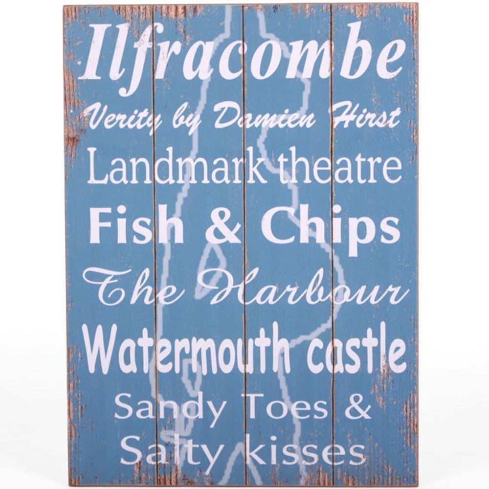 Ilfracombe Wall Sign - ScentiMelti  Ilfracombe Wall Sign