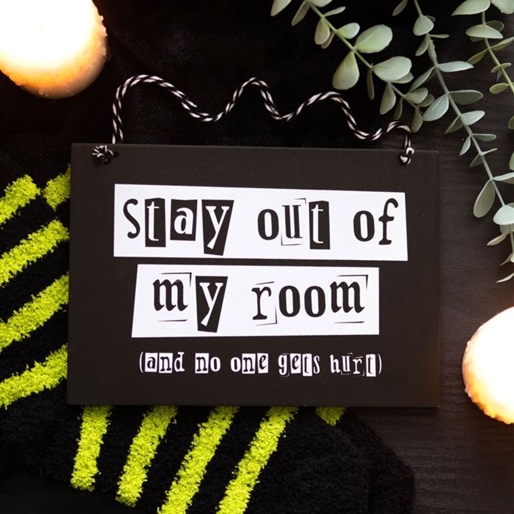 Stay Out of My Room Hanging Sign - ScentiMelti  Stay Out of My Room Hanging Sign