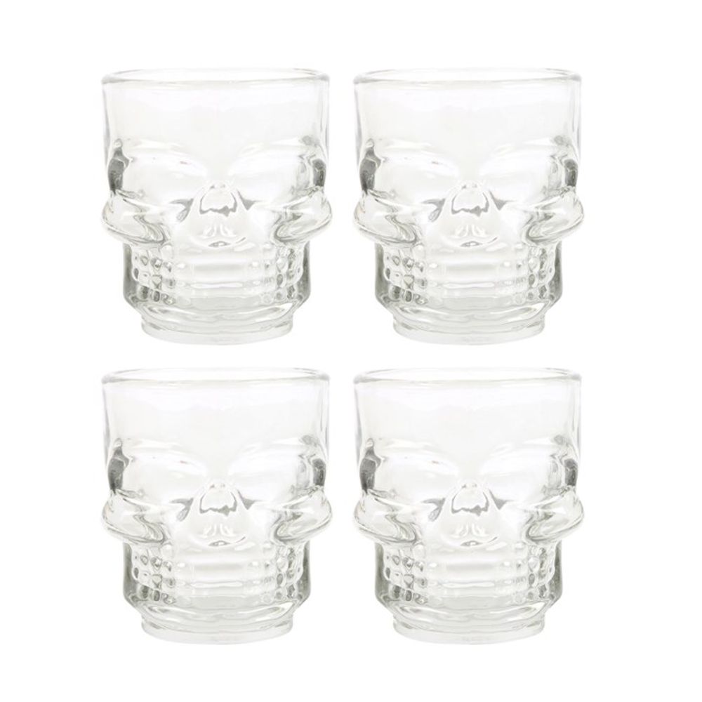 Set of 4 Skull Shot Glasses Set - ScentiMelti  Set of 4 Skull Shot Glasses Set