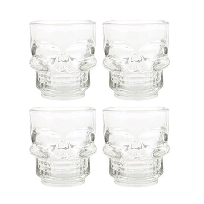 Set of 4 Skull Shot Glasses Set - ScentiMelti  Set of 4 Skull Shot Glasses Set