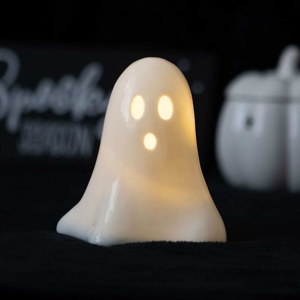 Ceramic Light Up LED Ghost - ScentiMelti  Ceramic Light Up LED Ghost