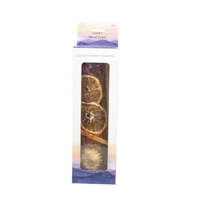 9in Ritual Wand Smudge Stick with Rosemary, Lavender, and Orange - ScentiMelti  9in Ritual Wand Smudge Stick with Rosemary, Lavender, and Orange