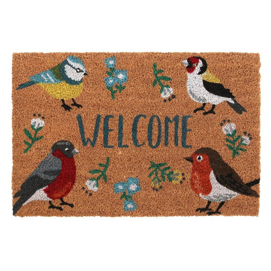 Natural British Garden Birds Doormat - ScentiMelti Home Fragrance, Beauty & Gifts UK