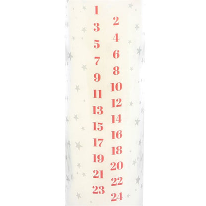 White Vanilla Advent Tube Candle - ScentiMelti  White Vanilla Advent Tube Candle