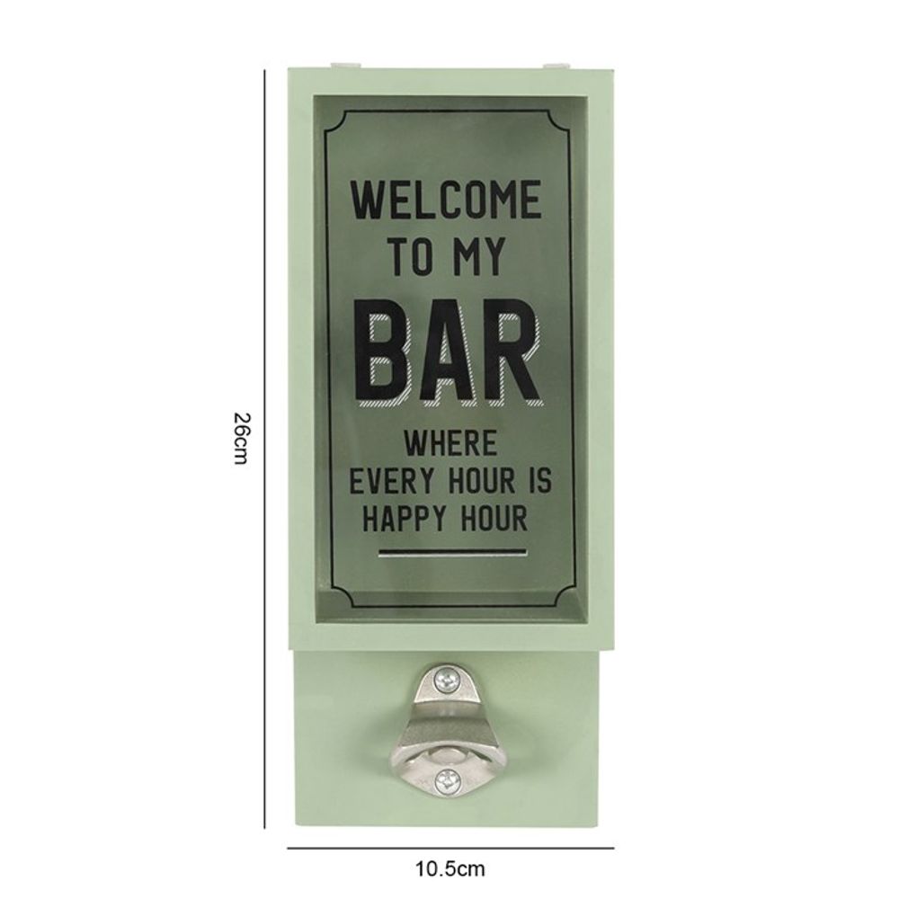 Green Garden Bar Bottle Opener Plaque - ScentiMelti Home Fragrance, Beauty & Gifts UK